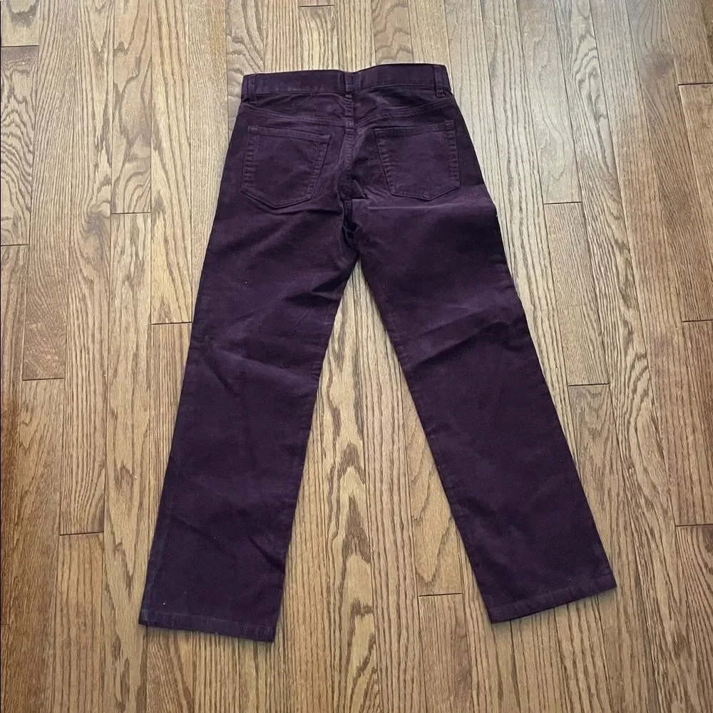 Janie and Jack Burgundy Corduroy Holiday Pants Boy’s Sz 8 NWT